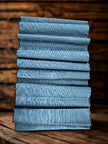 Blue Silk Home Textile Interior Fabrics Watermark Patterns.