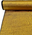 Gold Colour Silk Moire Home Textile Interior Fabrics, Watermark Pattern.