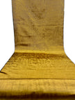 Gold Colour Silk Moire Home Textile Interior Fabrics, Watermark Pattern.
