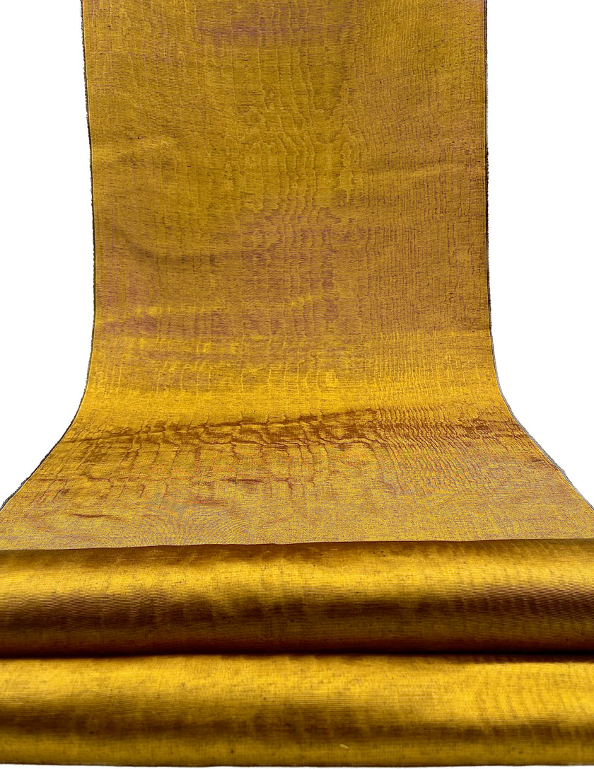 Warm Gold Luxurious Silk Upholstery For Ottoman Headboard, Home Textile Interior Fabrics.