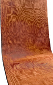 Copper Colour Silk Fabric, Moire Silk Fabric, Silk By The Yard. Watermark Pattern.