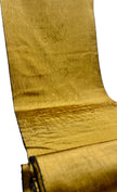 Gold Colour Silk Moire Home Textile Interior Fabrics, Watermark Pattern.