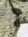 Green Textured Linen Fabric By The Yard Natural Fabrics.