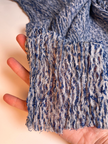 Blue Unique Natural Fabrics: Funky, Sheer, and Textured Cotton Linen.