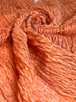 Orange Textured Linen Fabric By The Yard Natural Fabrics.