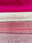 Salmon Pink Silk Fabric, Silk By The Yard. Watermark Pattern