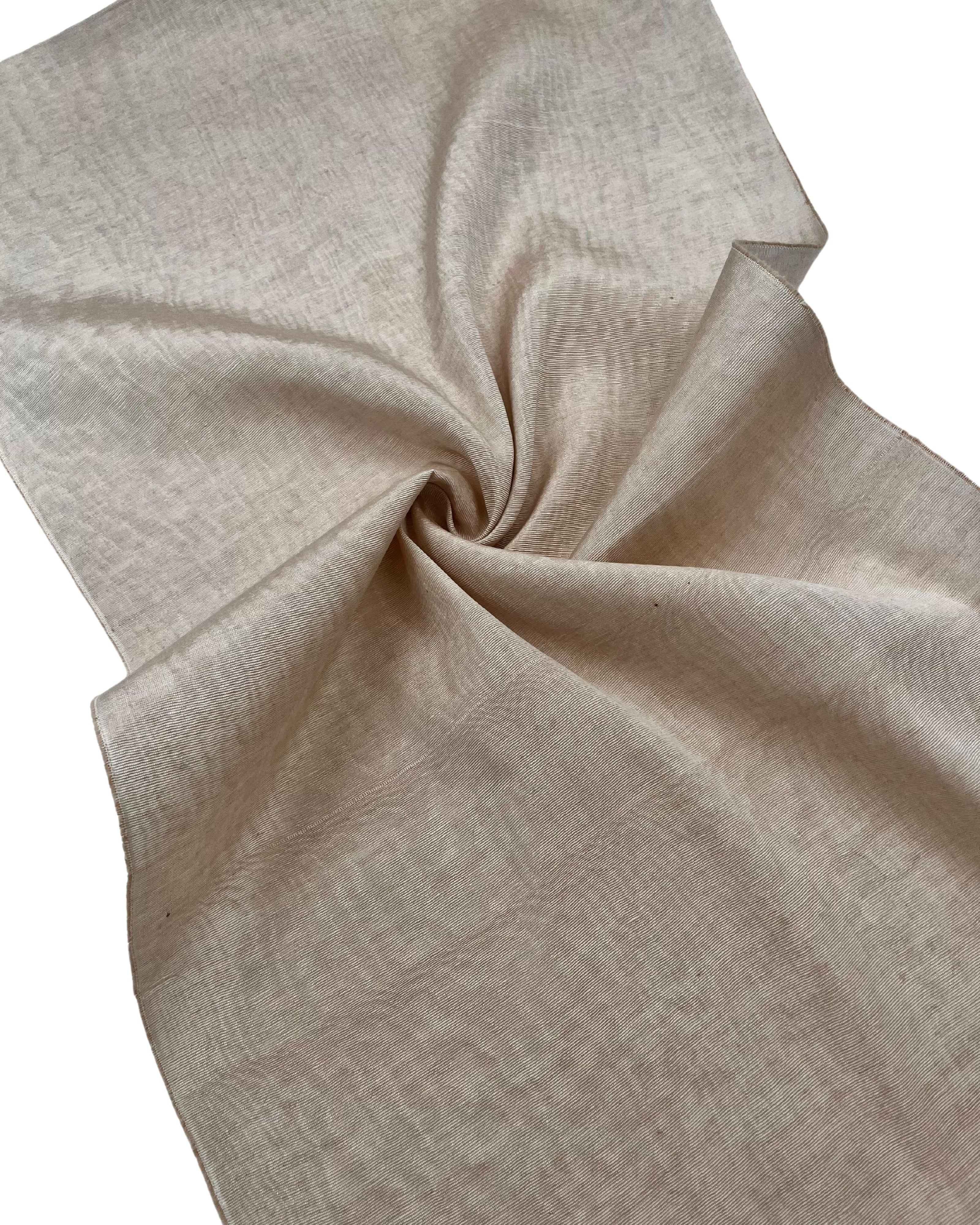 Sand Beige Colour Silk Moire Home Textile Interior Fabrics, Watermark Pattern.