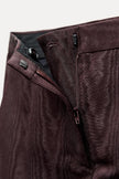Brown Silk Moire Home Textile Interior Fabrics Watermark Pattern.