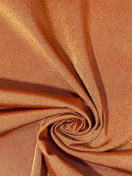 Orange Luxurious Silk Moire Home Textile Interior Fabrics.