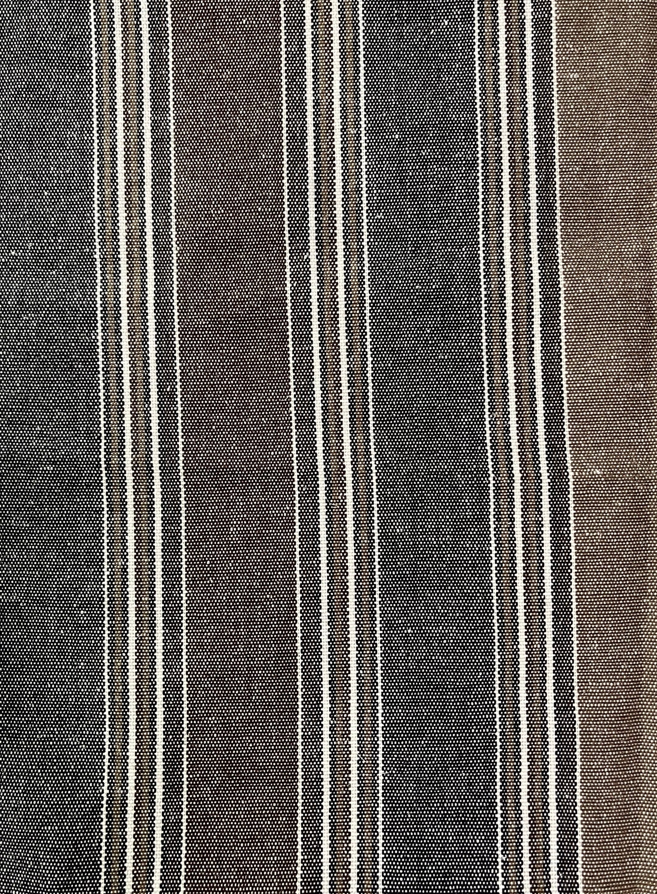 Striped Heavy Weight Softened Linen Cotton Fabric By The Yard