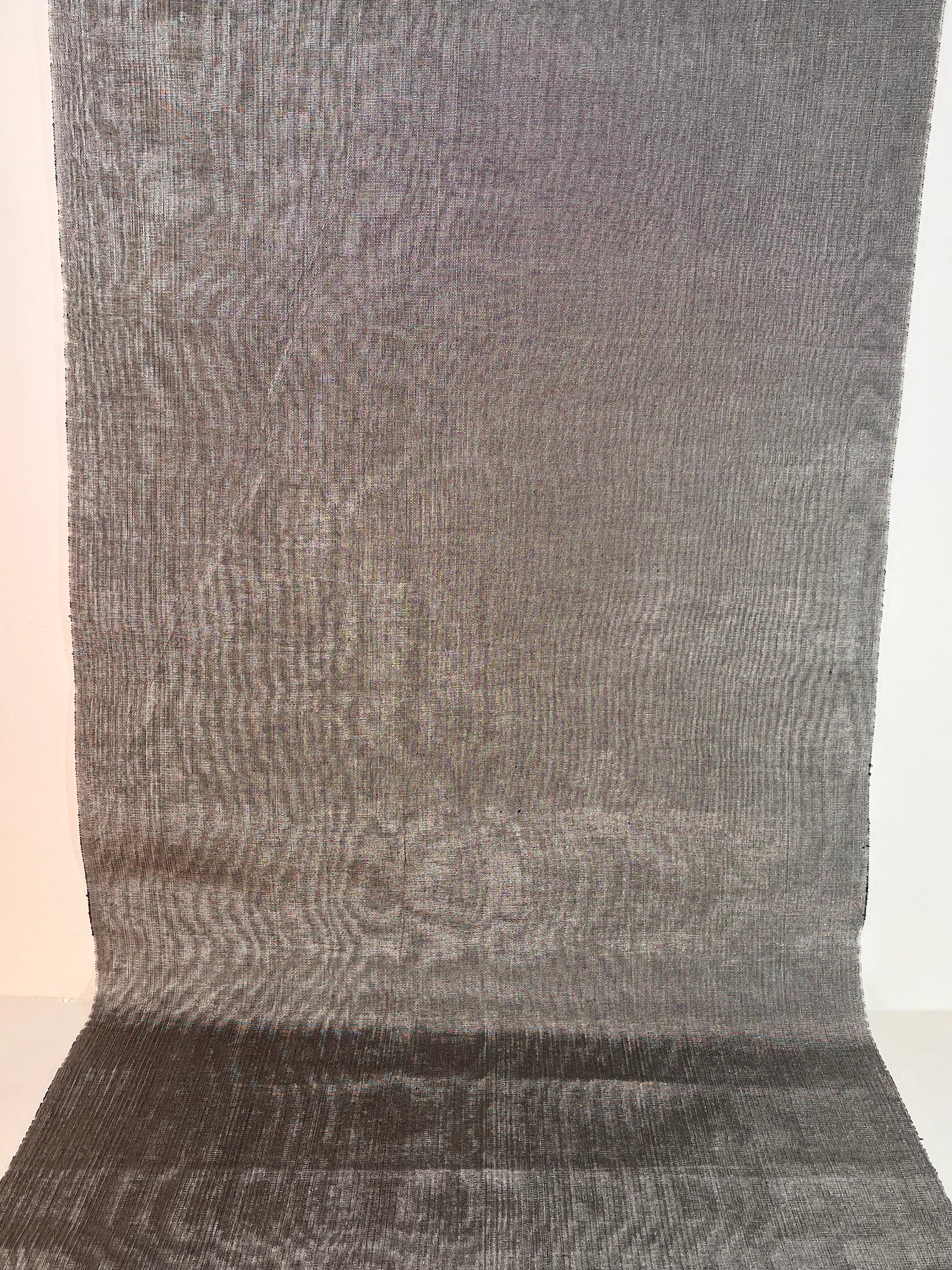 Silver Gray Silk Moire, Watermark Patterns.