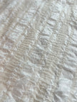Striped and Textured Silk Linen Fabrics Crinkle