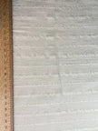 White Pin Striped Neutral Organic Cotton Fabric By The Meter.