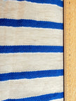 Striped Cotton Semi Sheer Fabric, Unbleached Lightweight Natural.