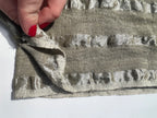 Linen Silk Blend Striped Fabric.