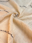 Cotton Open Weave Gauze, Sheer & Stretchy Black - White Stripes.