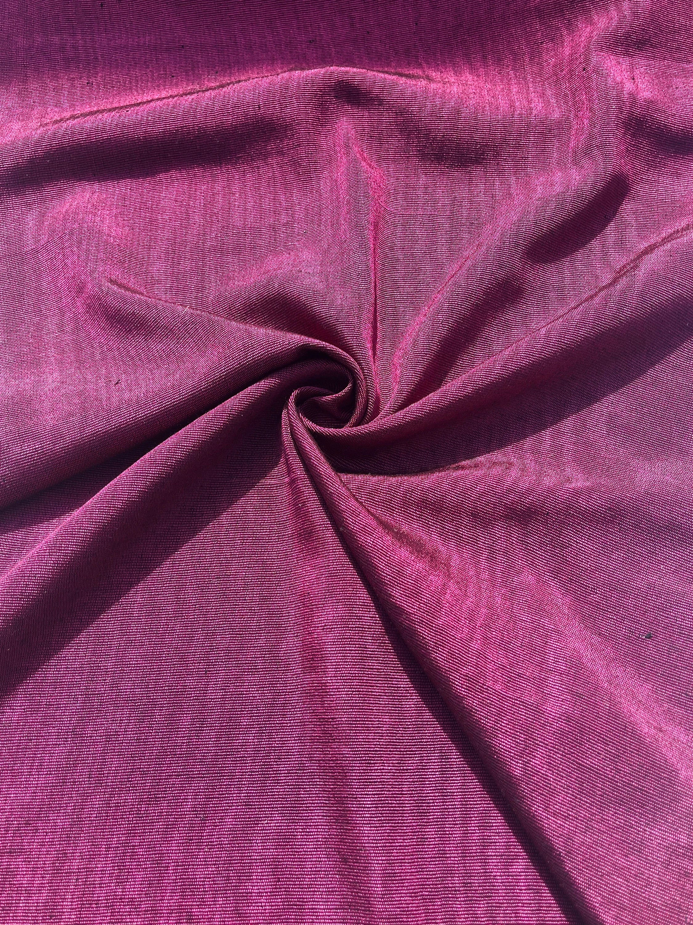 Siklamen Pembe Lüks İpek Döşeme Osmanlı Başlık, Ev Tekstili İç Mekan Kumaşları: Yastık Kılıfları, Kimono Esintili Tasarımlar, Filigran Desenleri.
