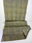 Gold Striped Luxurious Silk Watermark Patterned Fabric.
