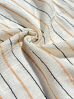 Striped Cotton - Unbleached Lightweight Natural.