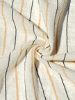 Striped Cotton - Unbleached Lightweight Natural.