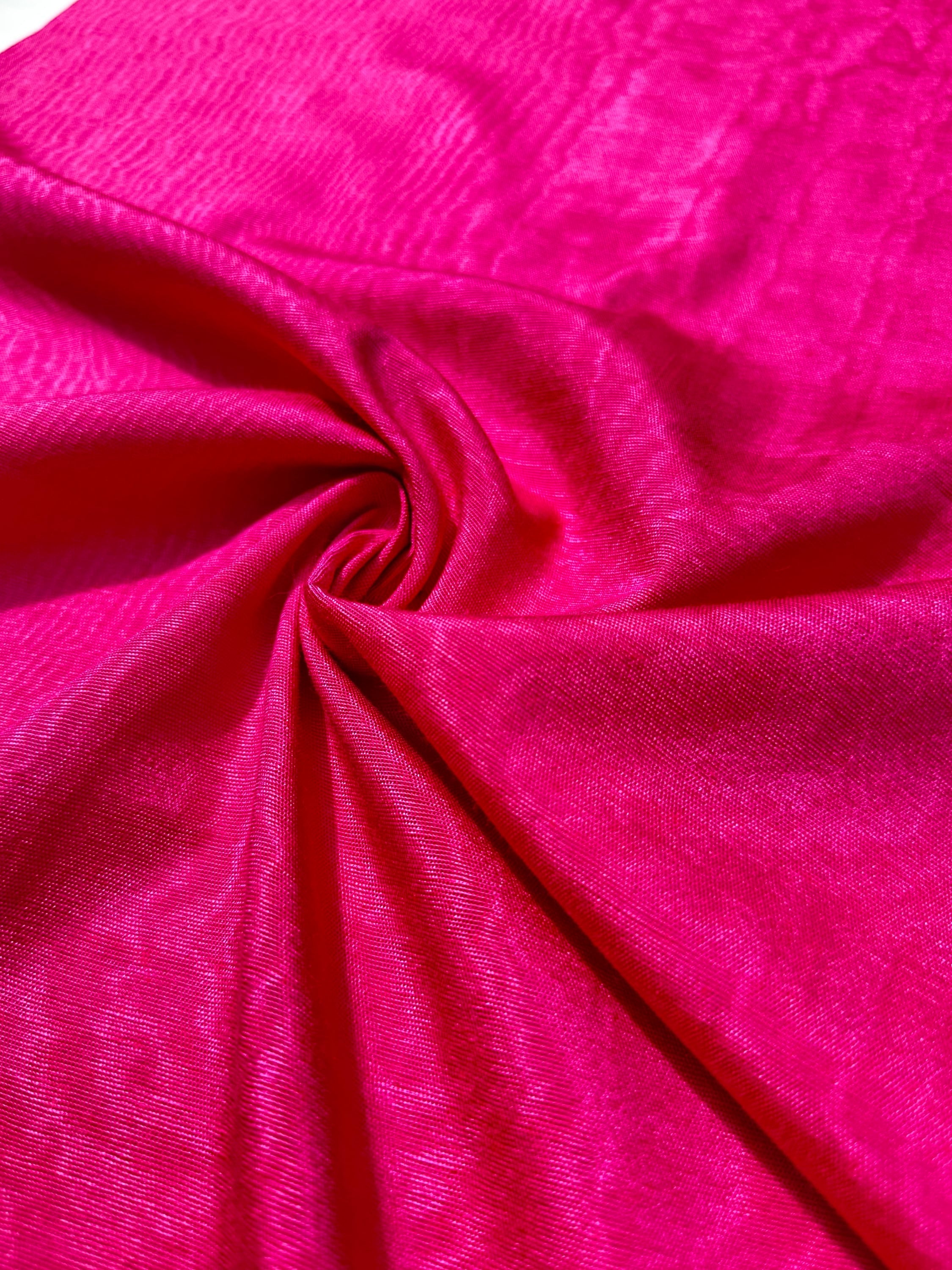 Pink Silk Fabric, Moire Silk Fabric, Silk By The Yard. Watermark Pattern.