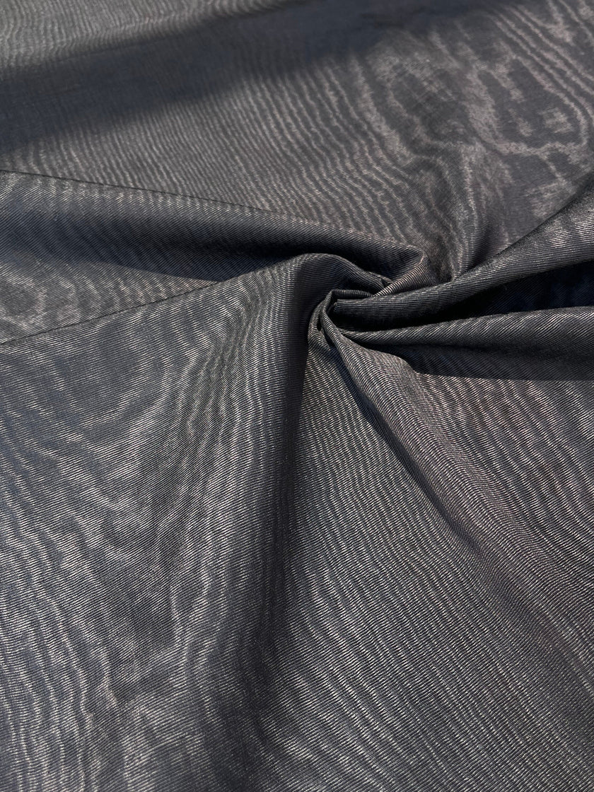 Brown Silk Moire Home Textile Interior Fabrics Watermark Pattern.