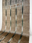 Bronze Ikat Silk Moire Home Textile Interior Fabrics, Watermark Patterns.