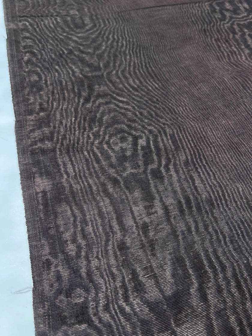 Brown Silk Moire Home Textile Interior Fabrics, Watermark Patterns.