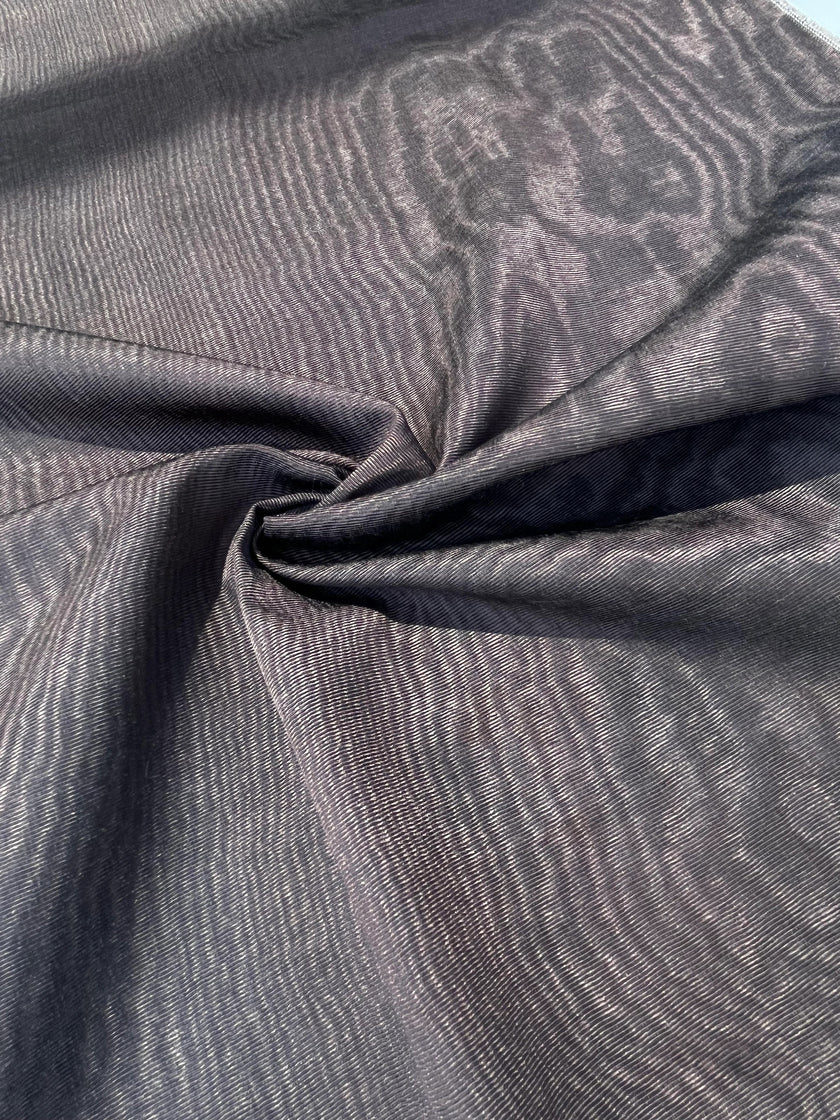 Brown Silk Moire Home Textile Interior Fabrics, Watermark Patterns.