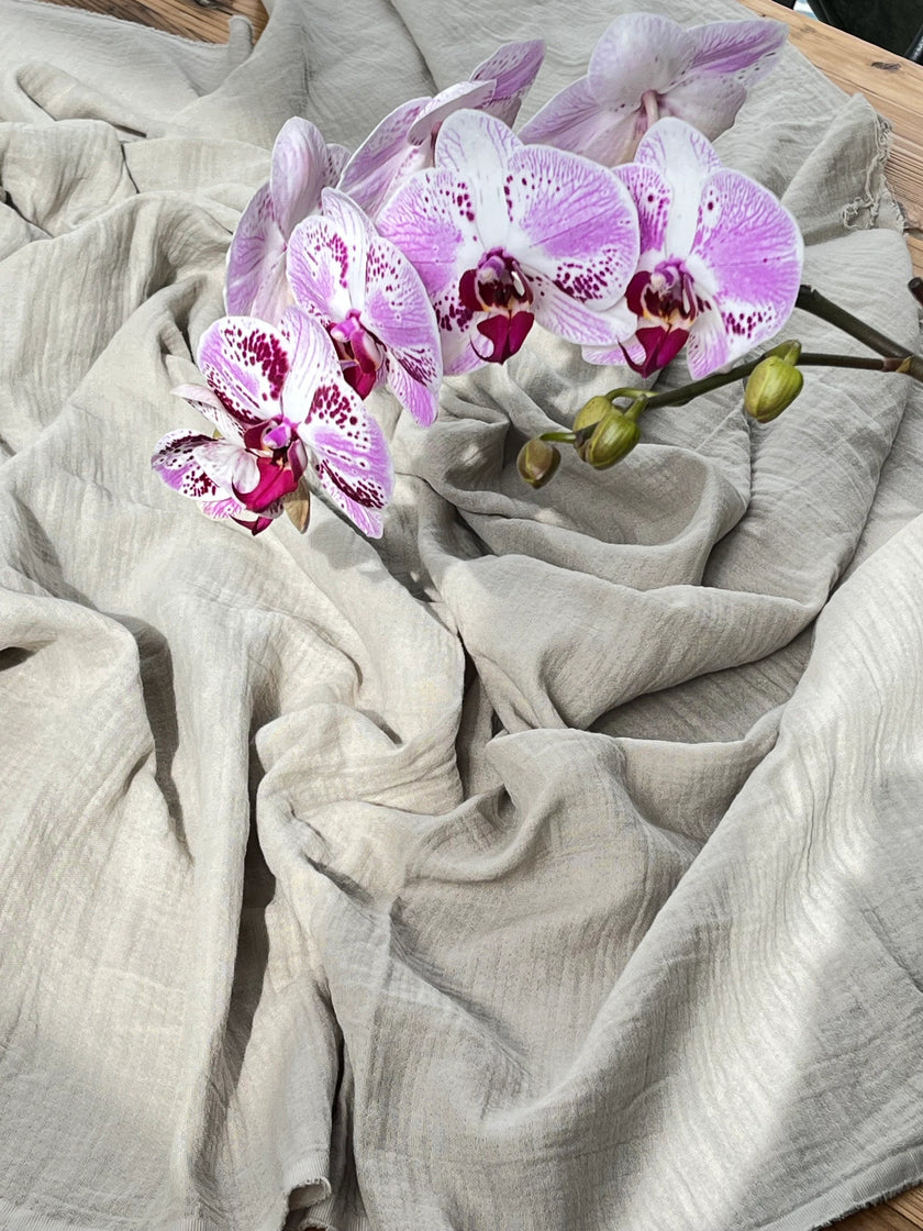 Muslin Fabric By The Yard - Organic Muslin Fabric - Baby Cotton Muslin -