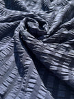 Luxury stretchy silk fabric, seersucker.