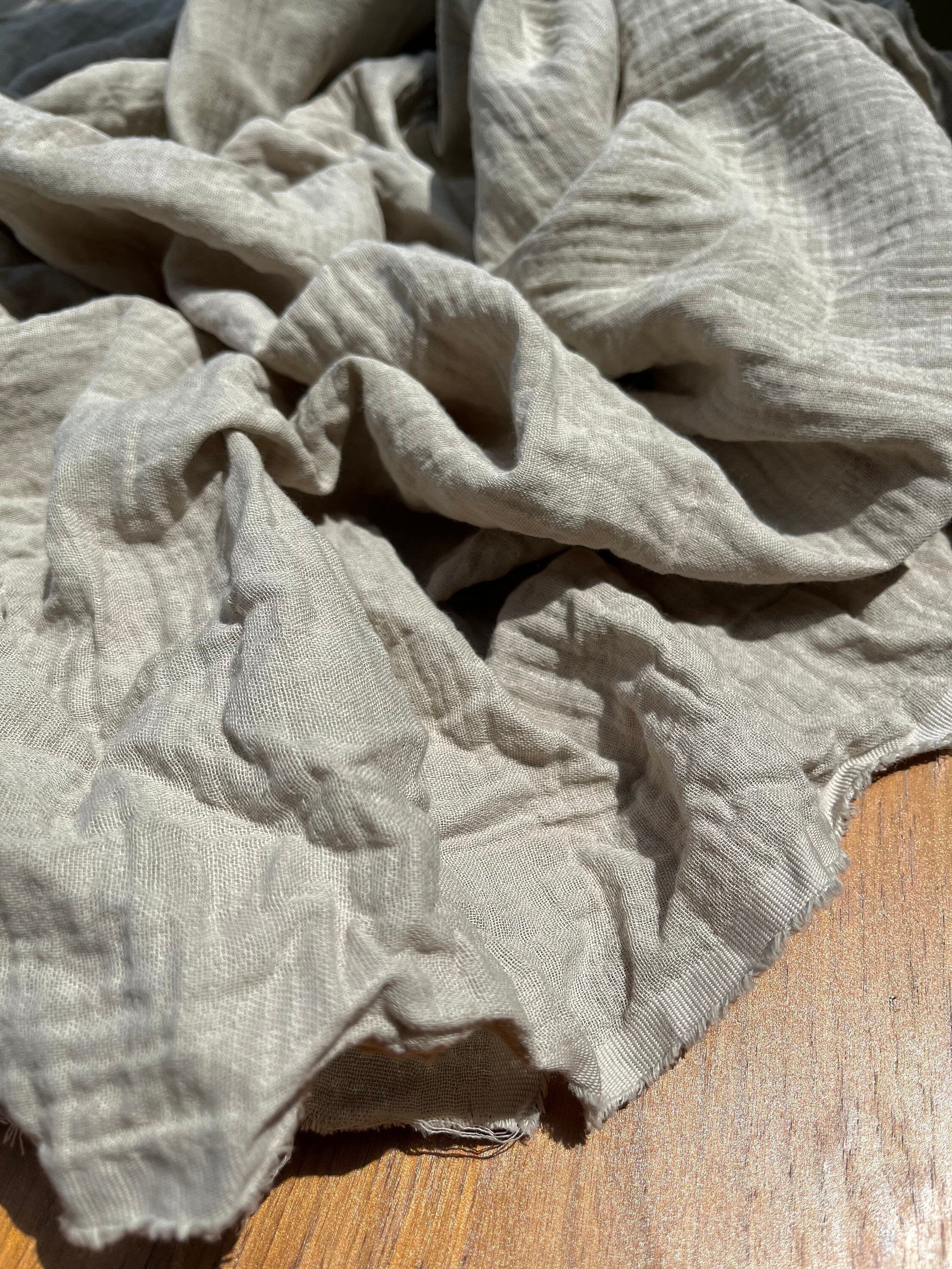Muslin Fabric By The Yard - Organic Muslin Fabric - Baby Cotton Muslin -