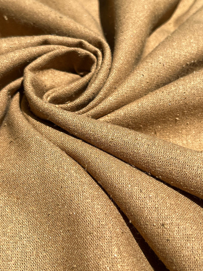 100% Mulberry Silk, Noil Raw Natural Fabric Sustainable.