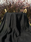 Linen Knit Jersey Fabric, Open Weave Semi Sheer.