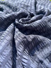 Luxury stretchy silk fabric, seersucker.