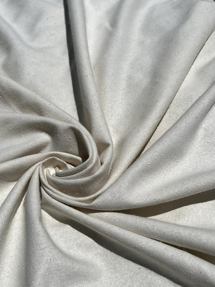 100% Mulberry Silk, Noil Raw Natural Fabric Sustainable.