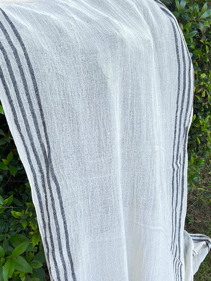 Organic Cotton Semi sheer Handwoven Fabrics.