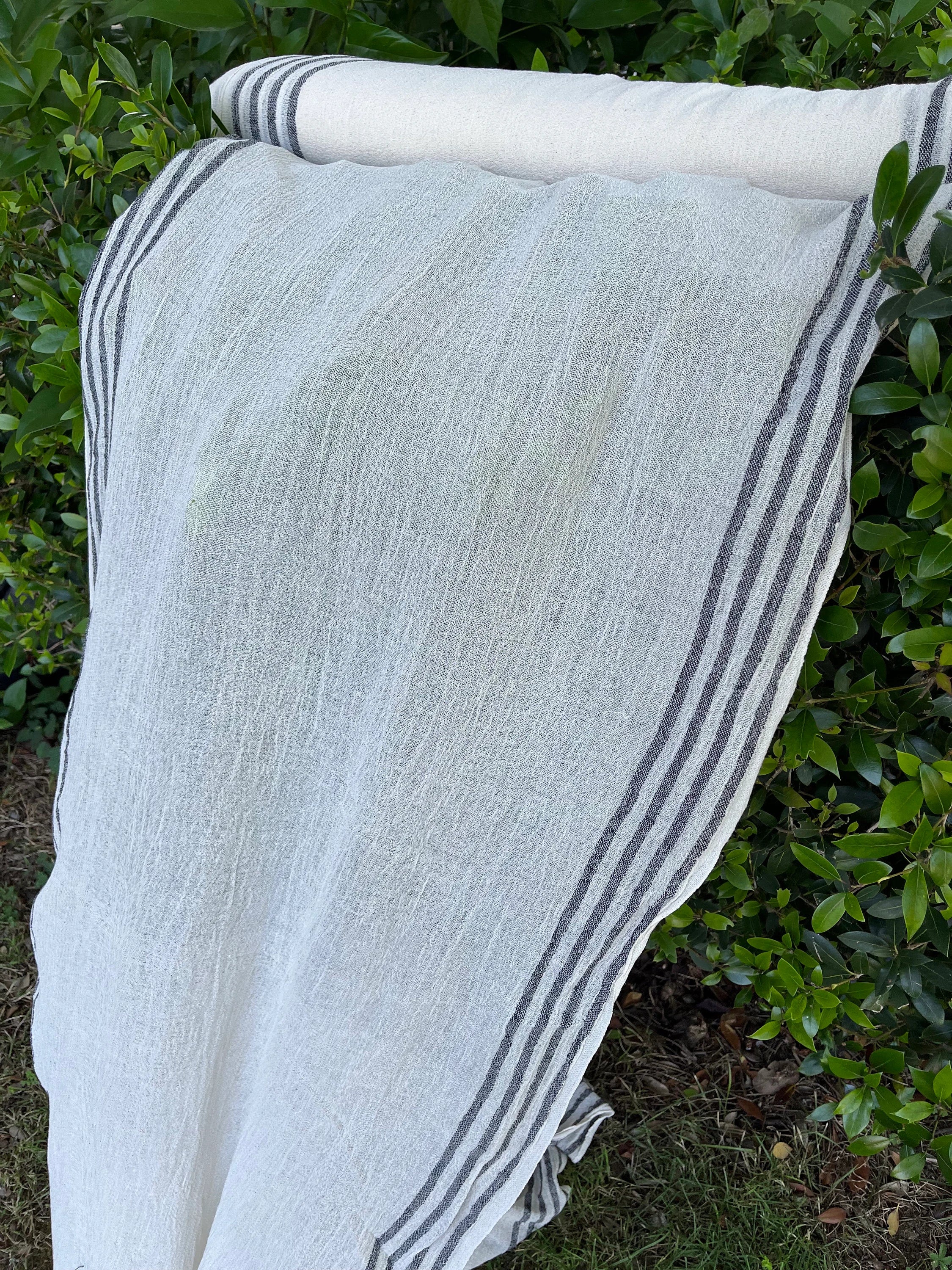 Organic Cotton Semi sheer Handwoven Fabrics.