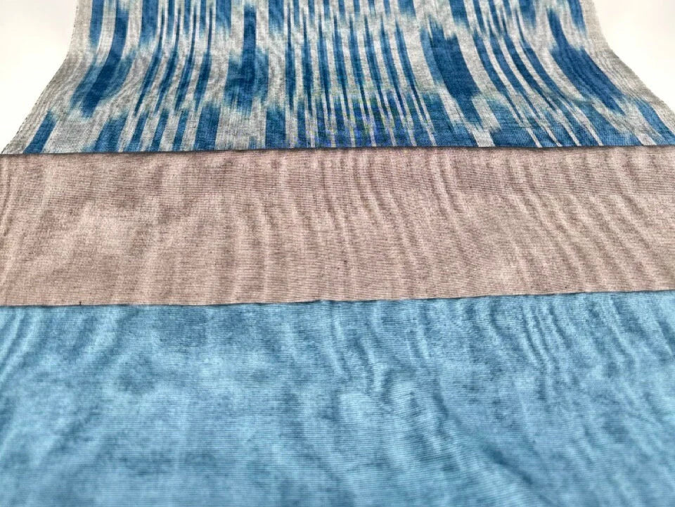 Dark Silver Gray Silk Moire, Watermark Pattern.
