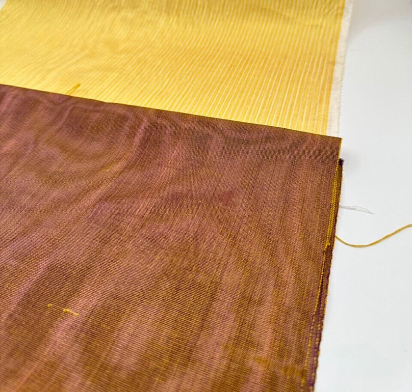 Unique Colour Silk Moiré Fabric By The Yard.