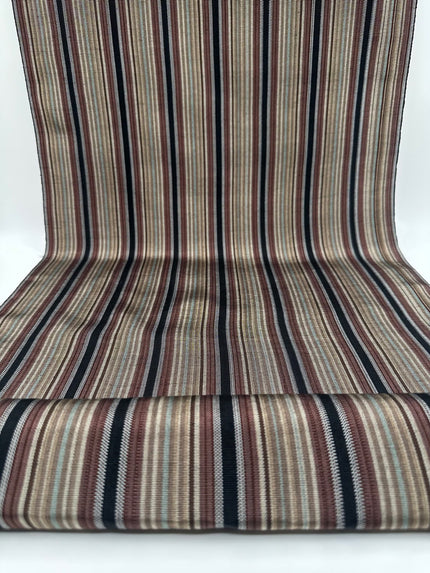 Rembourrage luxueux en soie rayé bleu bordeaux pour tête de lit ottoman, tissus d'intérieur pour textiles de maison : housses d'oreiller, motifs inspirés du kimono, motifs en filigrane.