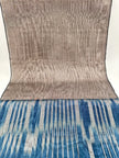 Dark Silver Gray Silk Moire, Watermark Pattern.