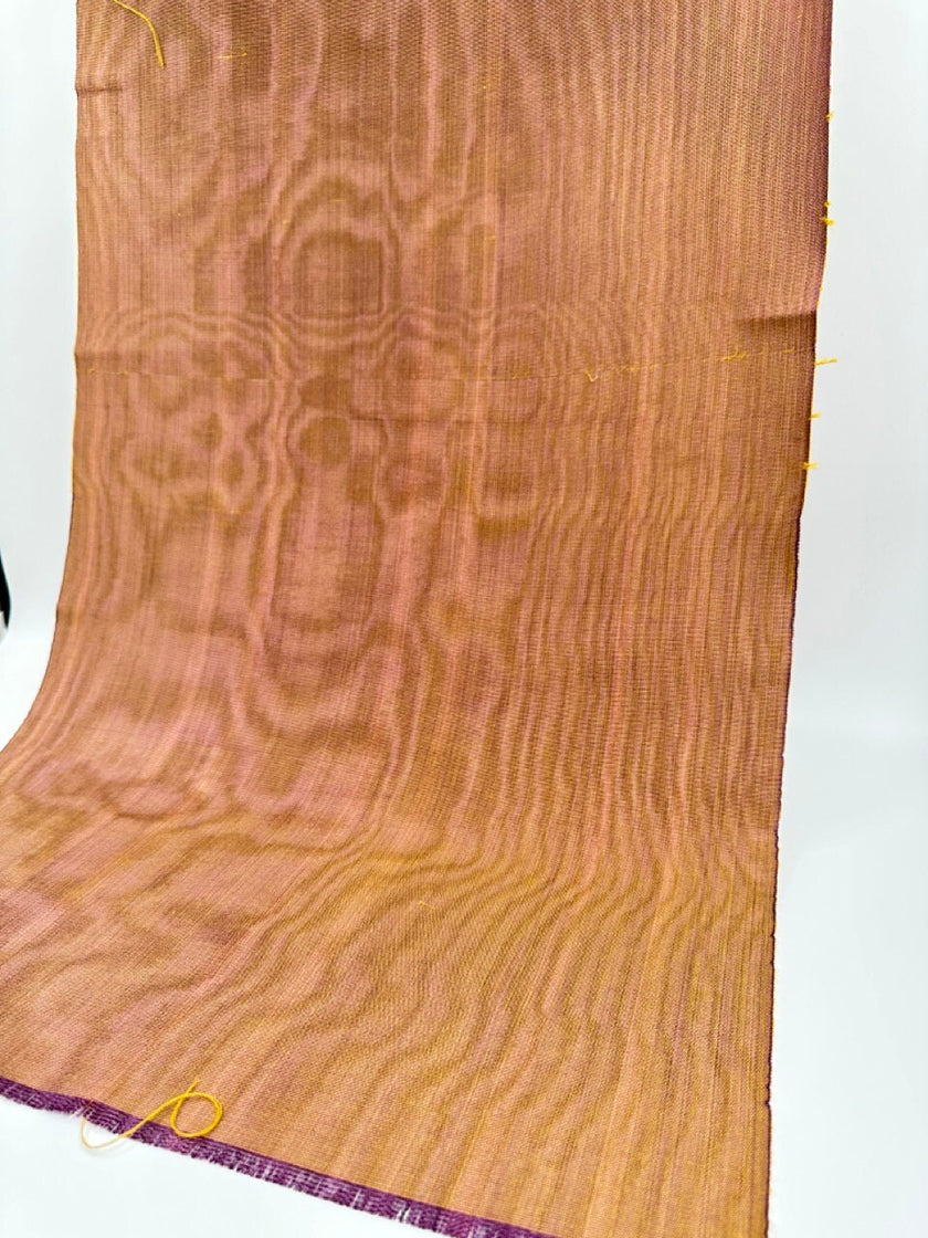 Unique Colour Silk Moiré Fabric By The Yard.