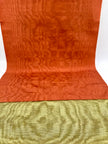 Orange Color Silk Moire, Watermark Patterns.