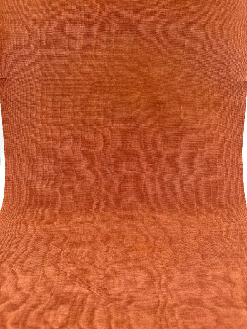 Orange Color Silk Moire, Watermark Patterns.