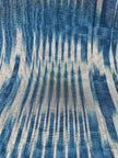 Ikat Silver Blue Striped Silk Home Textile Interior Fabrics Moire, Watermark Pattern.
