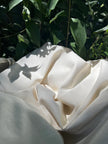 100% Mulberry Silk, Noil Raw Natural Fabric Sustainable.