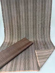 Striped Silk Moire Fabric, Watermark Pattern.