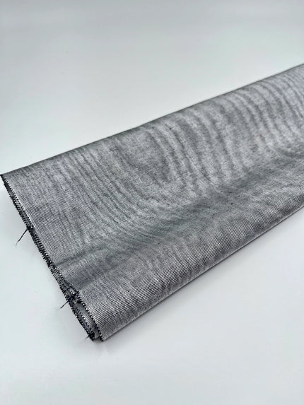 Silver Gray Silk Moire, Watermark Patterns.