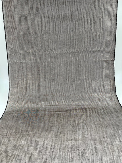 Dark Silver Gray Silk Moire, Watermark Pattern.